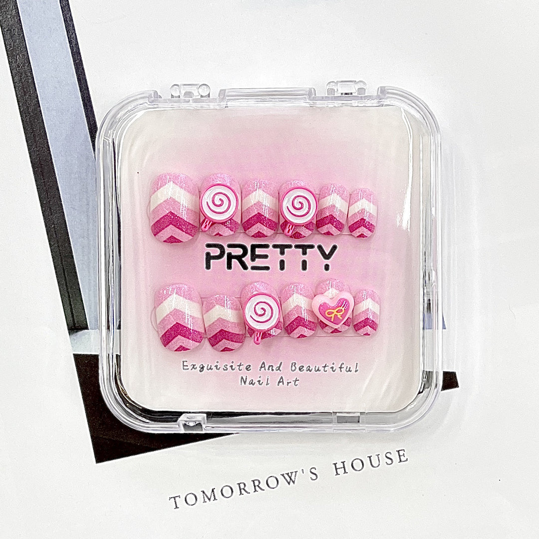 Dekoratives Press-On Nagelset Karnz