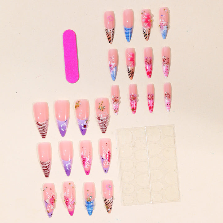 Künstlerische Acryl-Nagelverlängerungen Karnz