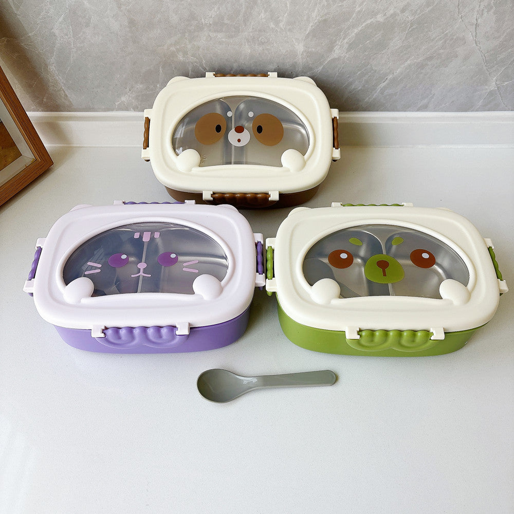 Niedlicher tierisches Bento-Mahlzeitbehälter