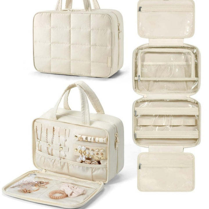 Schmuck-Organizer-Tasche mit Mehreren Fächern Karnz