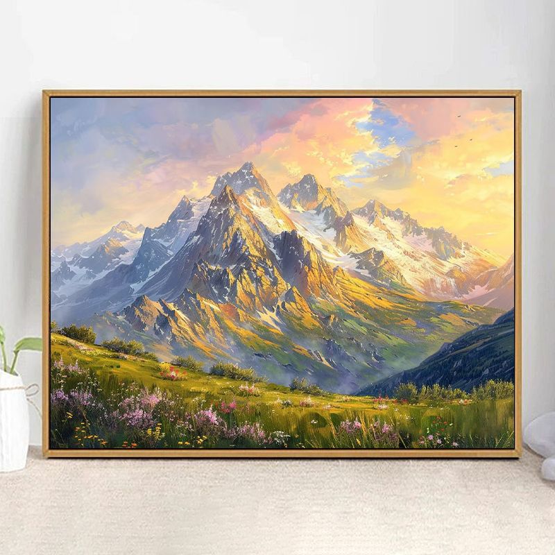 Majestic Mountain Landscape Kunstdruck Karnz