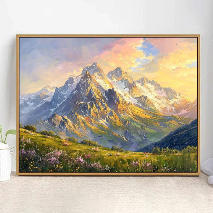 Majestic Mountain Landscape Kunstdruck Karnz