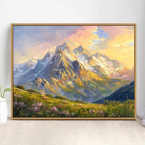 Majestic Mountain Landscape Kunstdruck Karnz