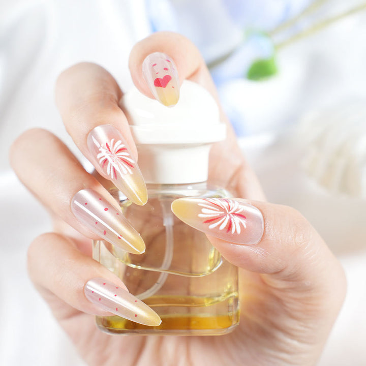 Künstlerische Florale Nagelverlängerungen Karnz