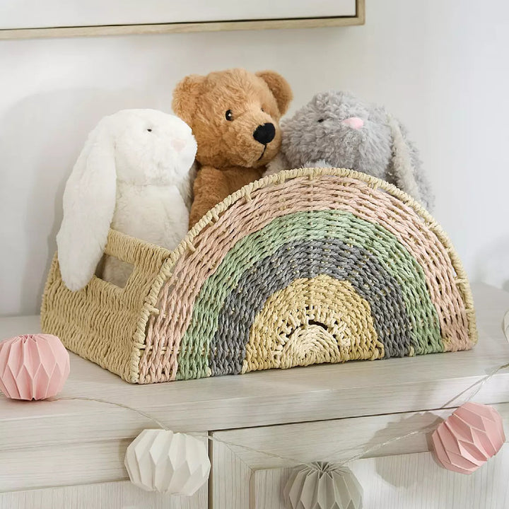 Kreativer Aufbewahrungskorb im Regenbogen-Design Karnz
