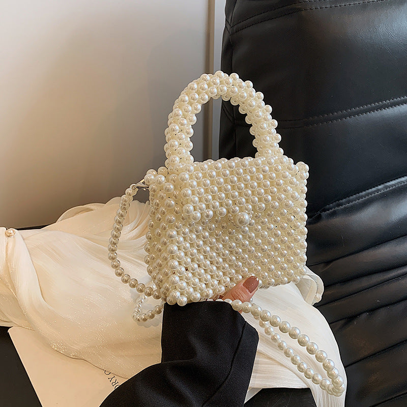 Elegante Perlen Abendhandtasche  1791041718