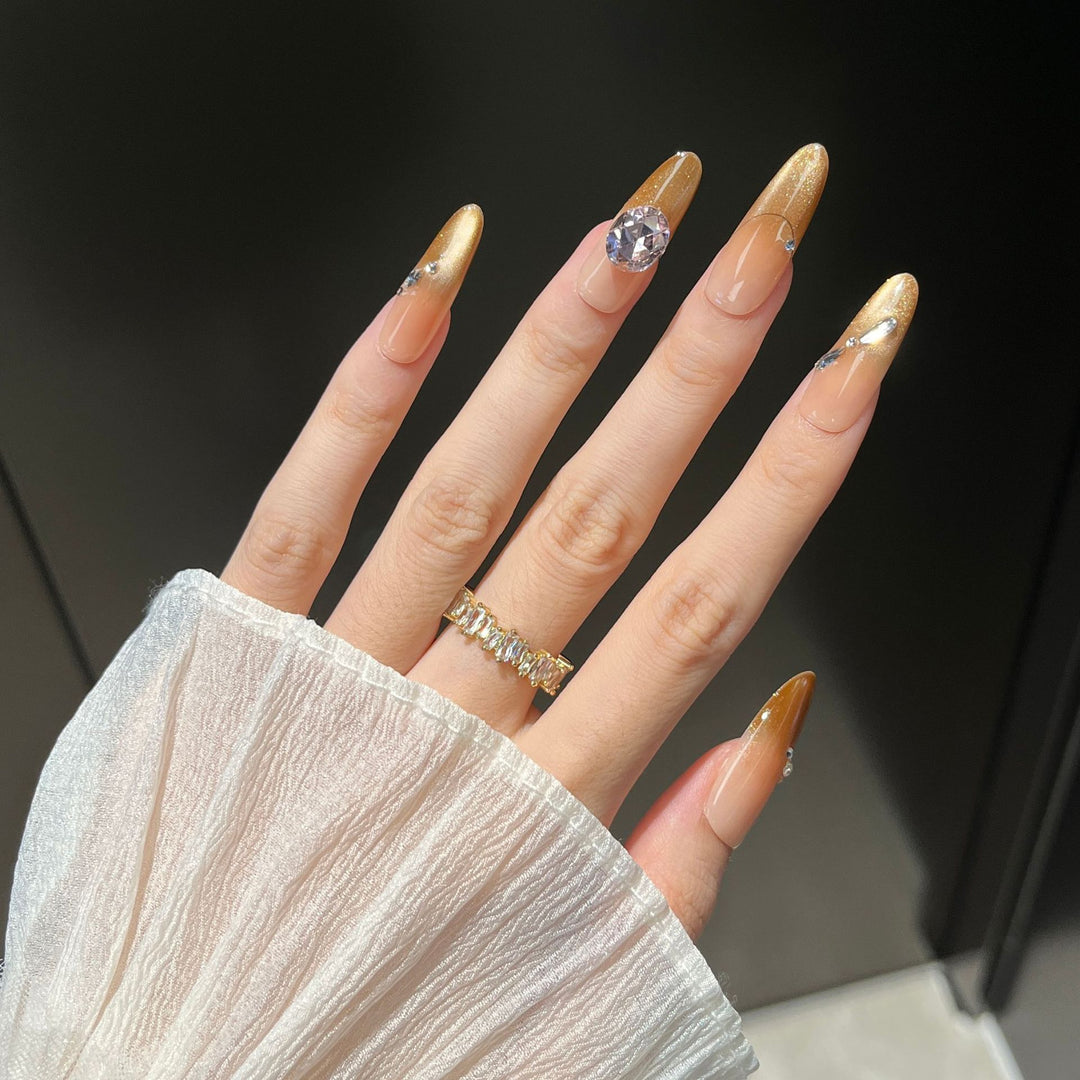 Glamouröse Lange Stiletto Press-On Nail Extensions Karnz