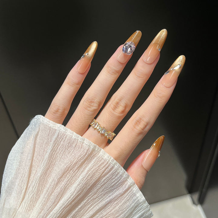 Glamouröse Lange Stiletto Press-On Nail Extensions Karnz