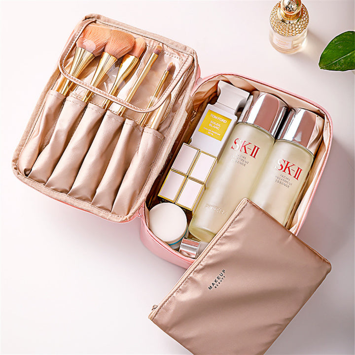 Dual Compartment Reise Makeup Organizer Karnz