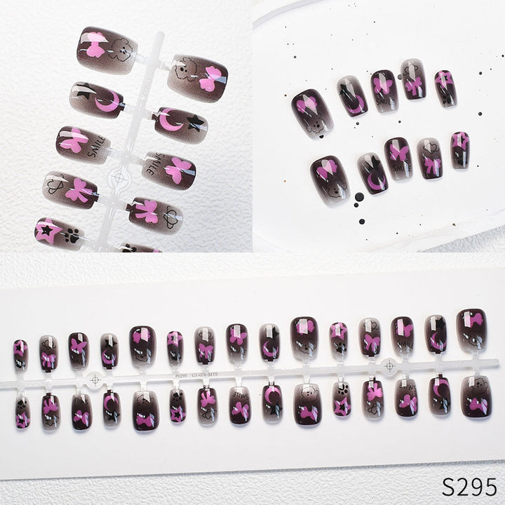 Niedliches Tier-Themen Press-On Nagelset Karnz