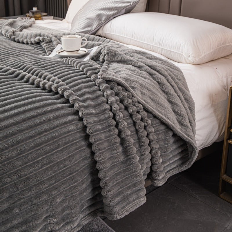 Luxuriöse Strukturierte Fleece-Decke