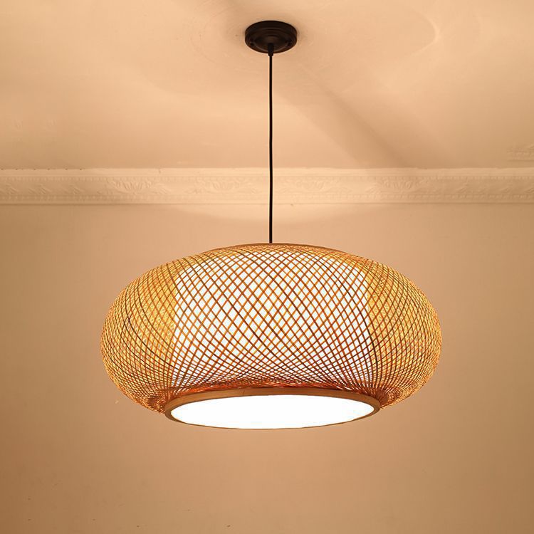 Geflochtene Rattan Hängeleuchte