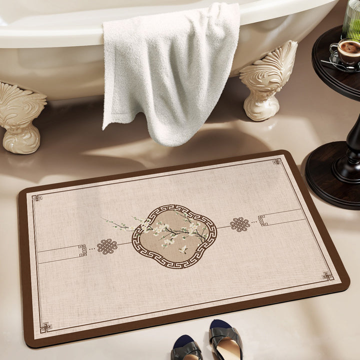 Elegante geometrische Badmatte Karnz