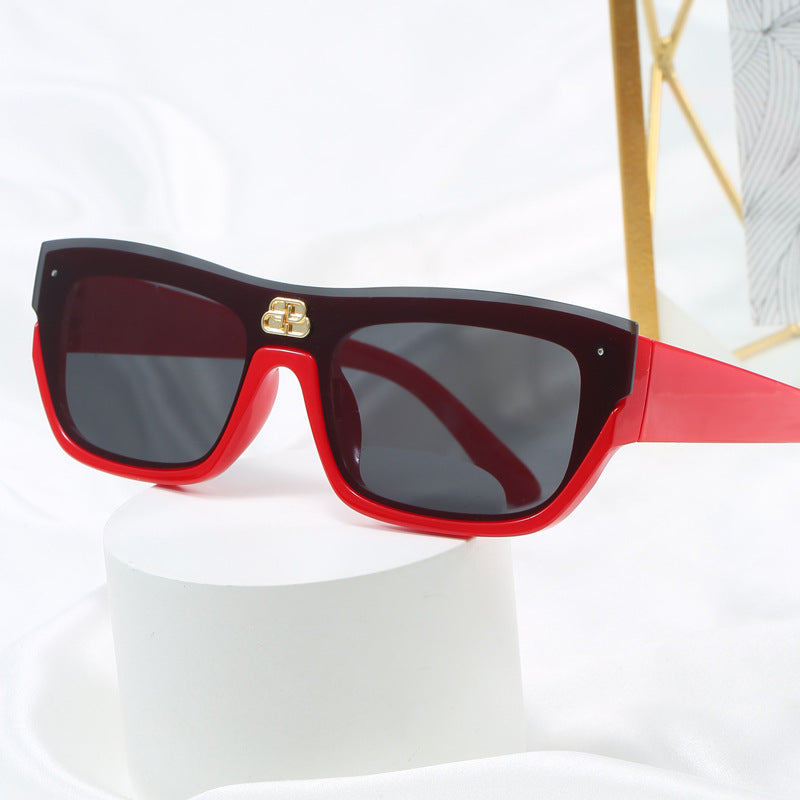 Damen modische oversized Sonnenbrille mit markantem Design Karnz