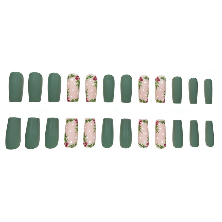 Festive Holly Nail Art Verbesserungen Karnz