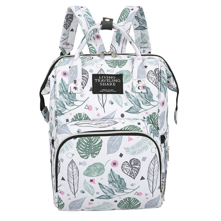 Vielseitiger Blattdruck Reise-Rucksack Karnz