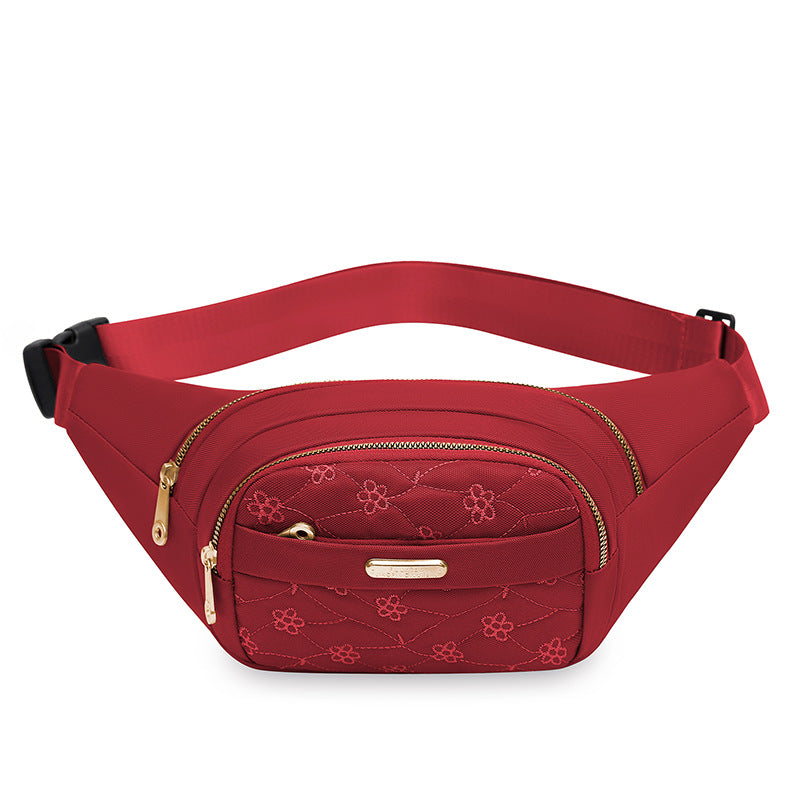 Elegante floral designte Gürteltasche Karnz