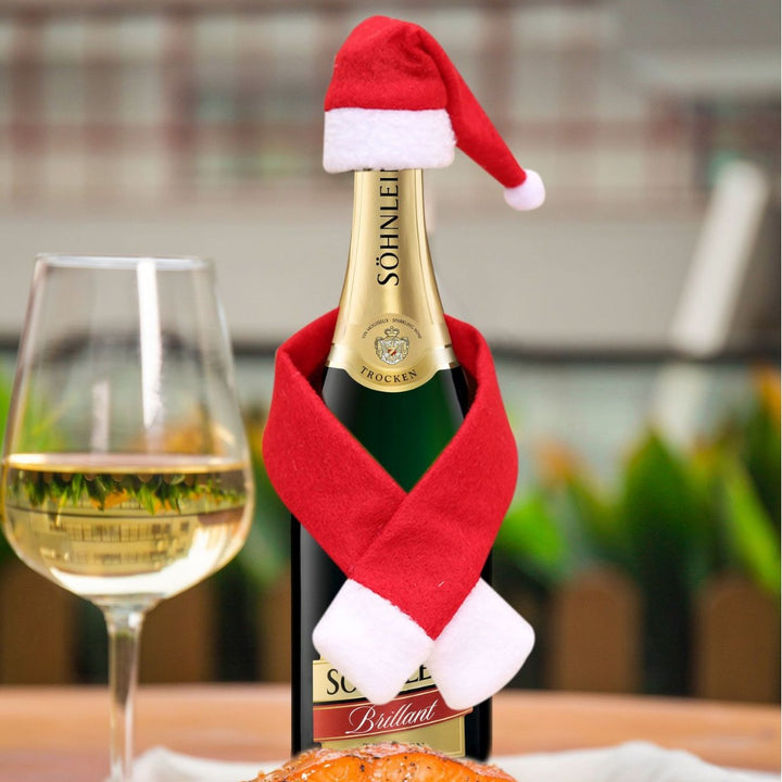 Weihnachtsmütze und Schal Set