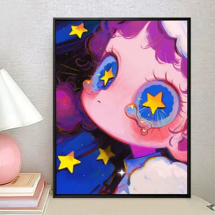 Verspielt Fantasie Charakter Leinwand Kunstdruck Karnz