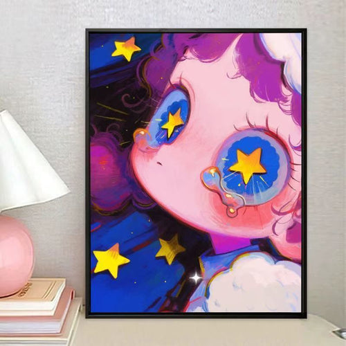 Verspielt Fantasie Charakter Leinwand Kunstdruck Karnz