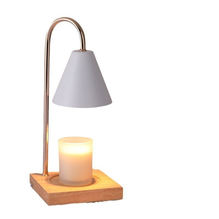 Moderne Tischlampe mit Kerzenhalter