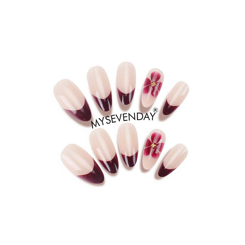 Elegante Floral Design Press-On Nails Karnz