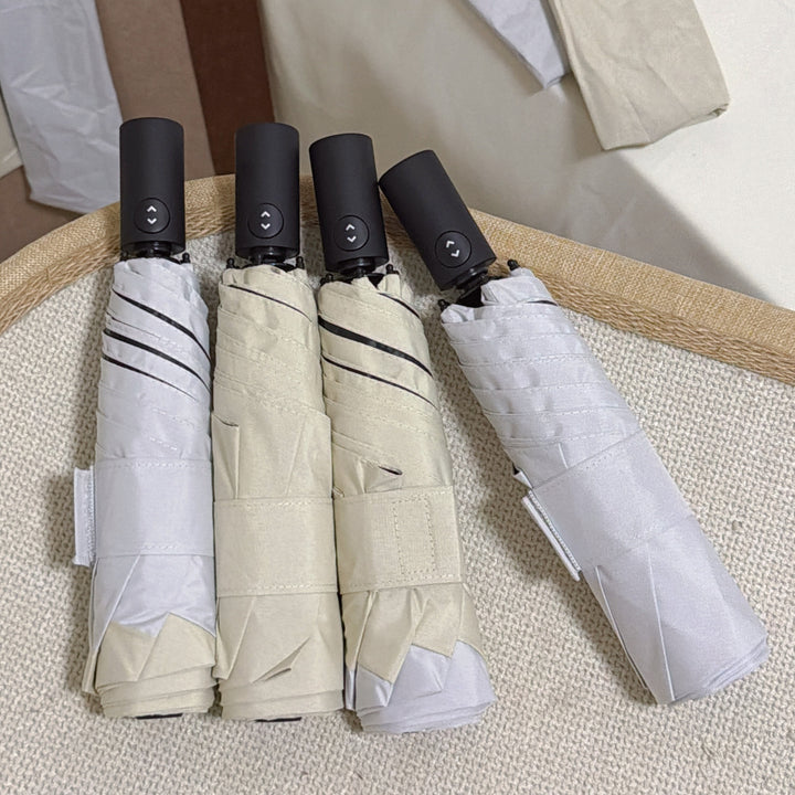Damen eleganter Falt-Regenschirm mit innovative Handhabungsautomatik Karnz