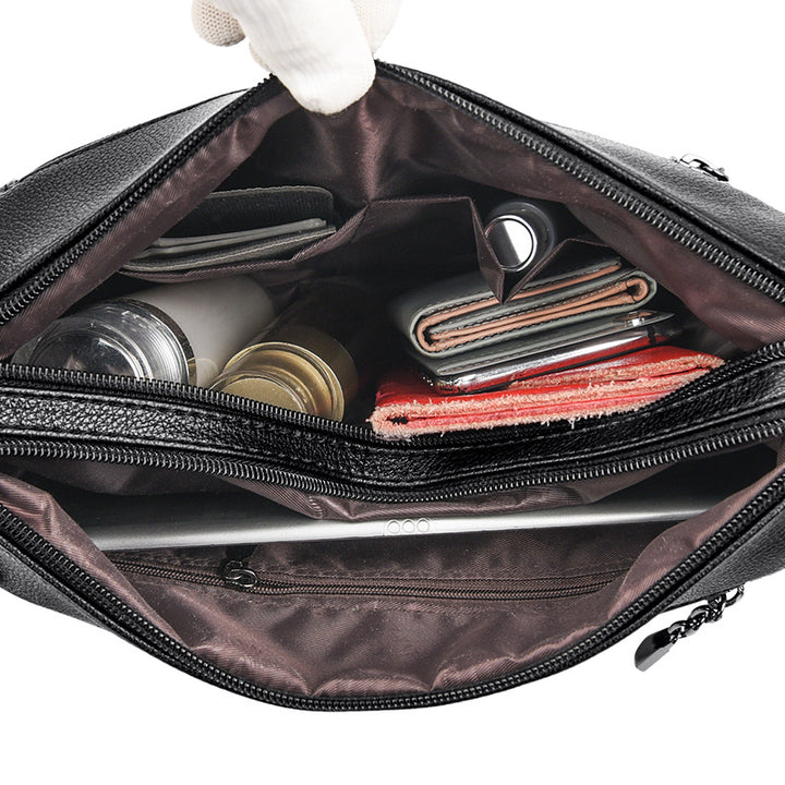 Elegante Texturierte Schultertasche Karnz