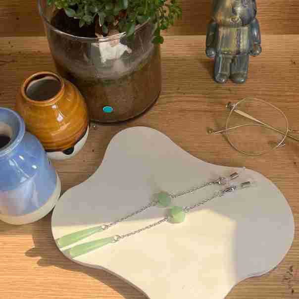 Artisan Blatt Design Anhänger Ohrringe Karnz