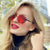 Damen Modische Metallfassung Brille Karnz