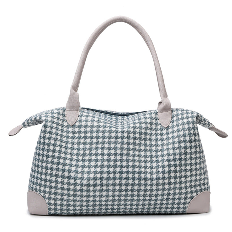 Stylische Hahnentritt-Handtasche