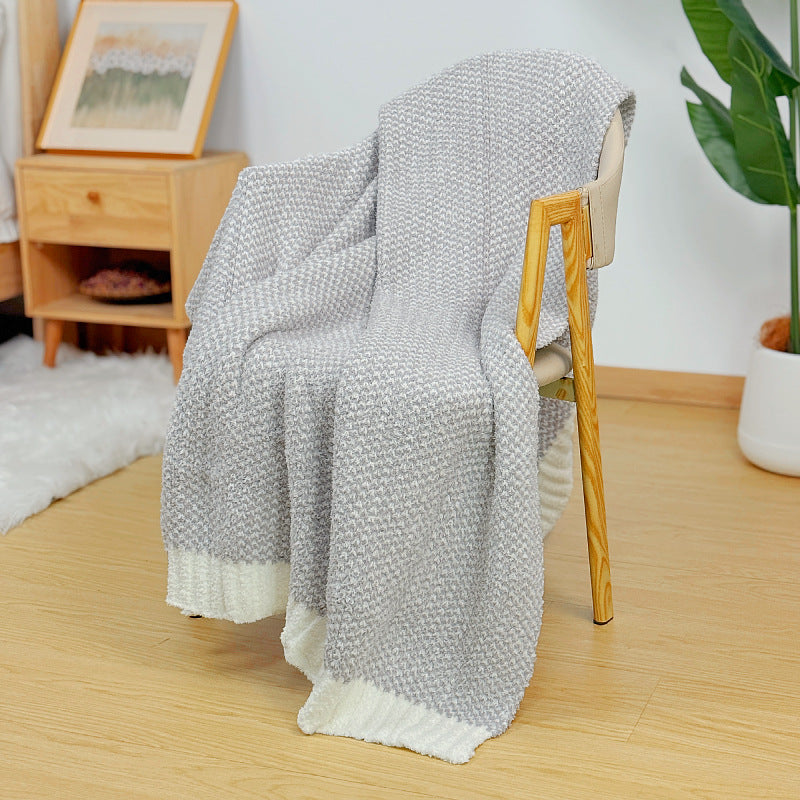 Home Gemütliche Strickdecke