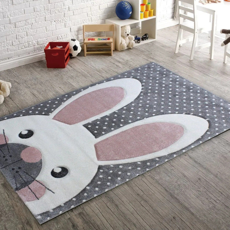 Verspielter katzenmotivierter Teppich