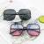Damen quadratische Designerbrille mit modernem Muster Karnz