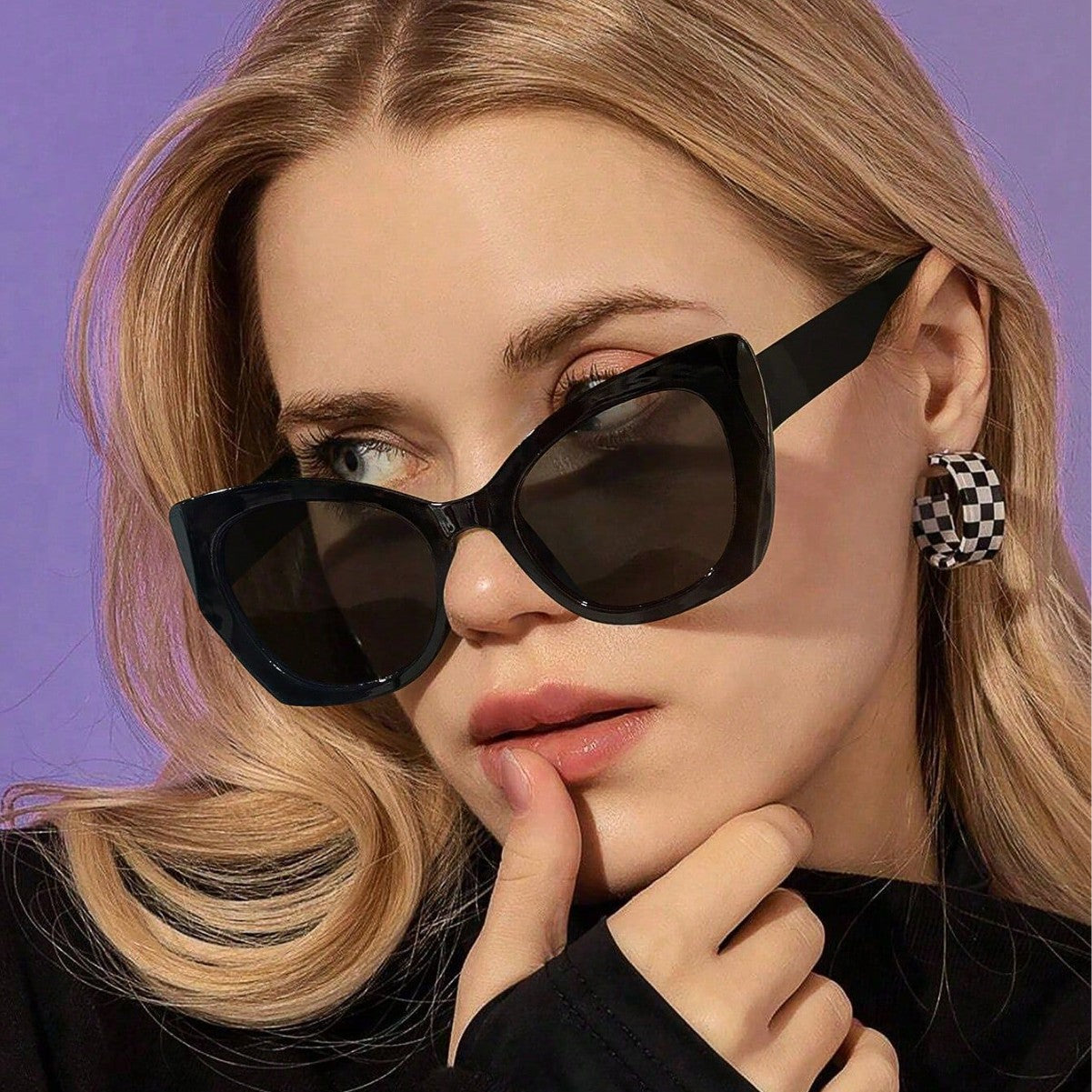 Damen Cat-Eye Sonnenbrille Karnz