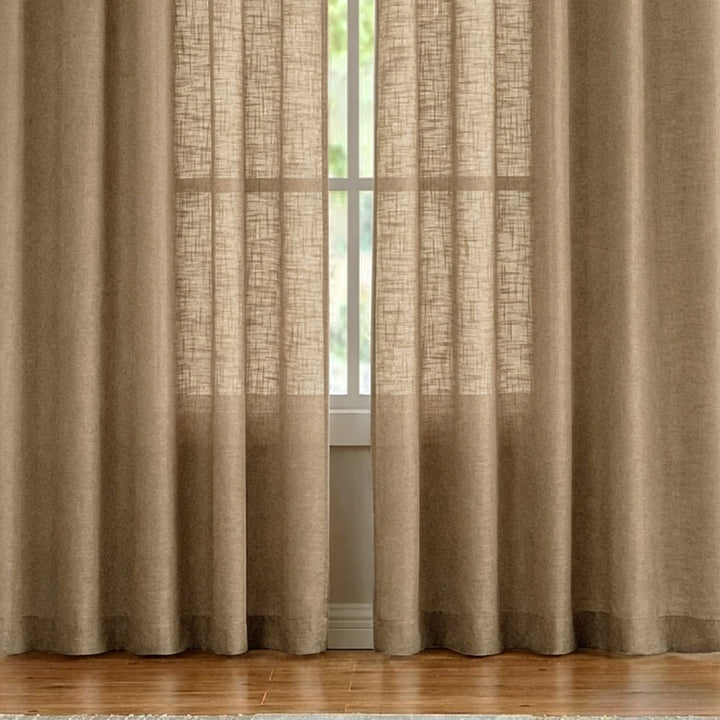 Durchsichtige Leinen-Fenstervorhänge Karnz