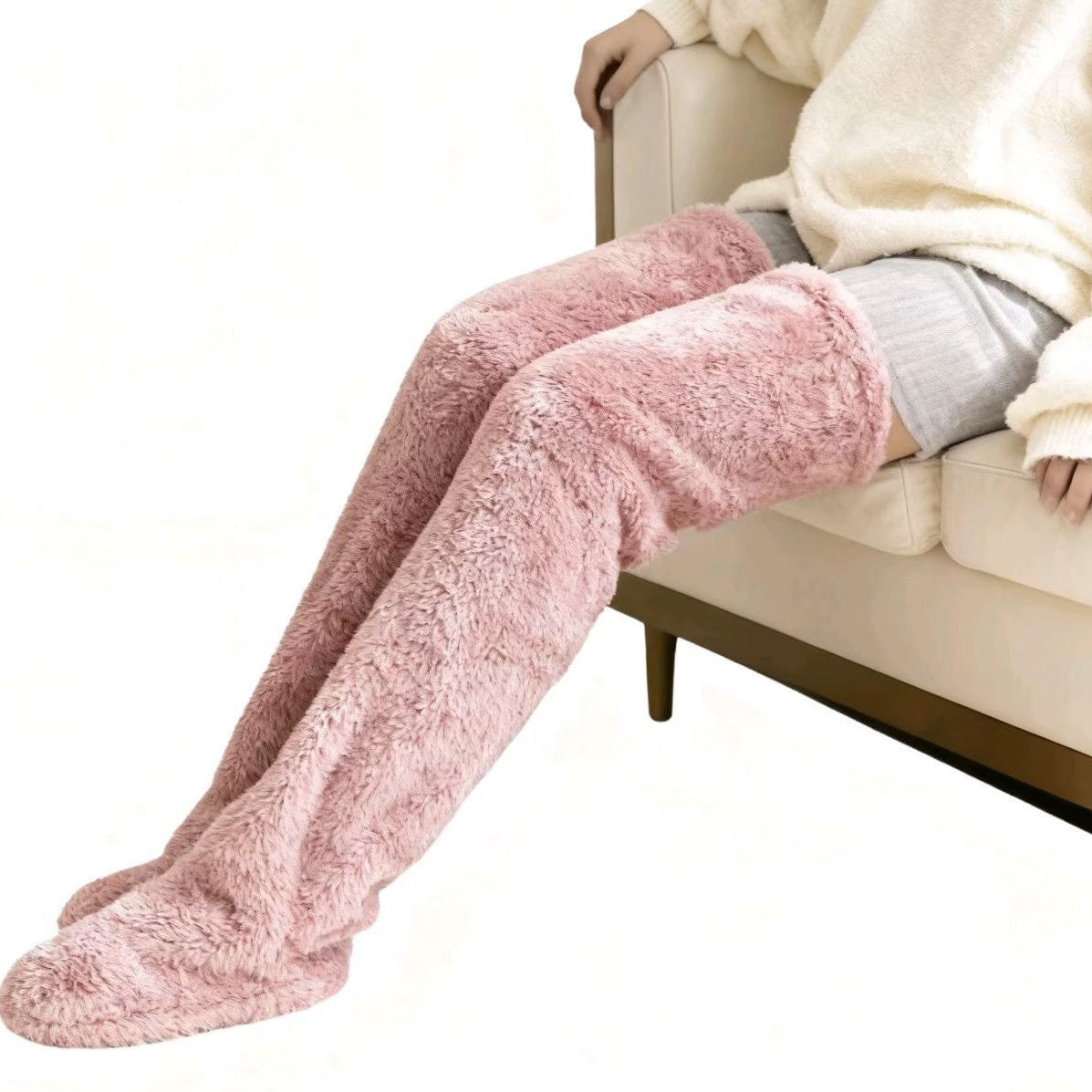 Damen Kuschelige Beinwärmer aus hochwertigem Fleece Karnz