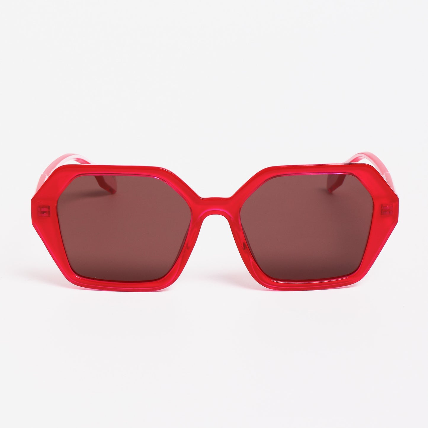 Damen modische Sonnenbrille im modernen Achteck-Design Karnz