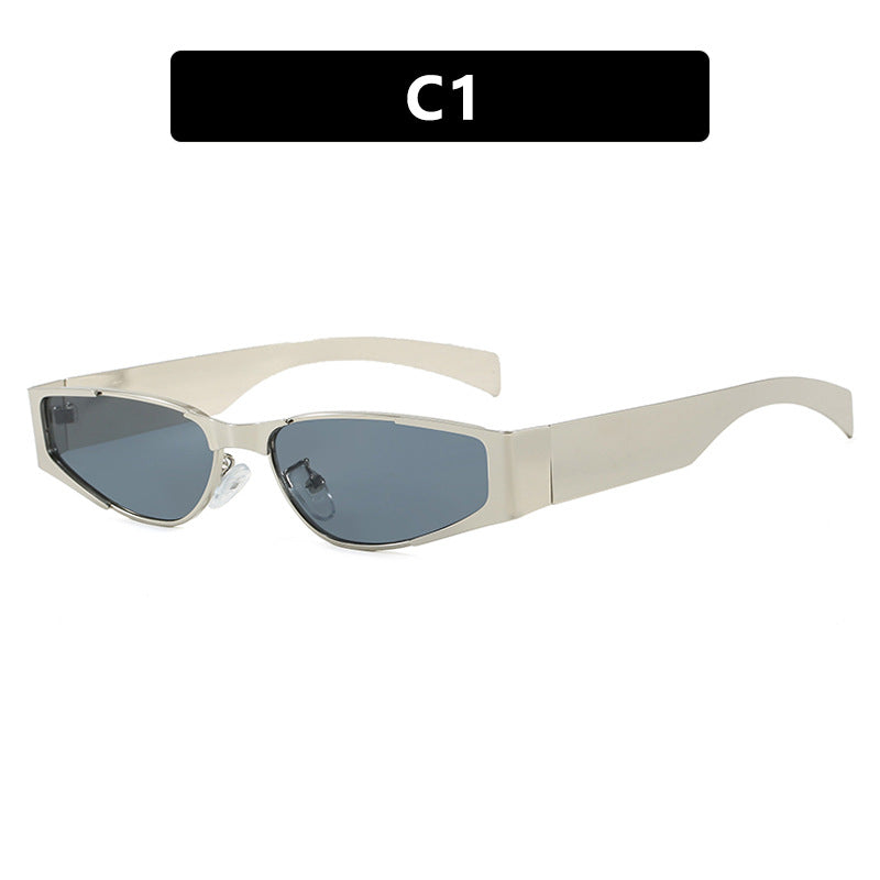 Damen elegante schmal geschnittene Sonnenbrille mit UV-Schutz Karnz