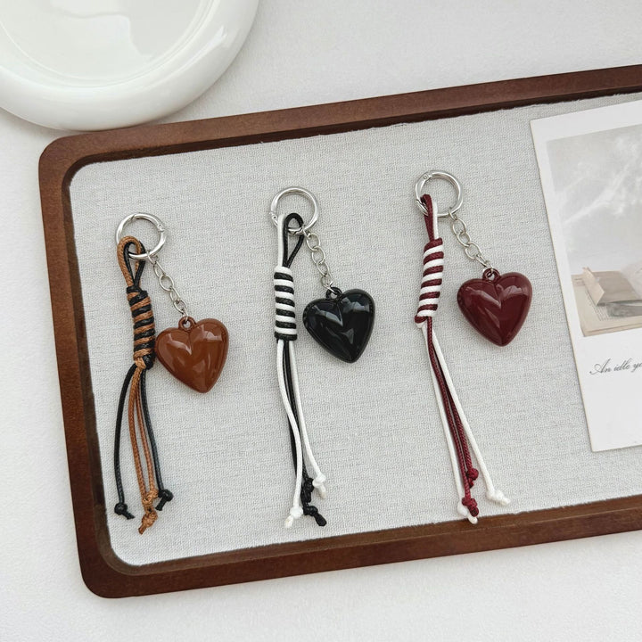 Herzförmiger Charm Schlüsselanhänger Karnz