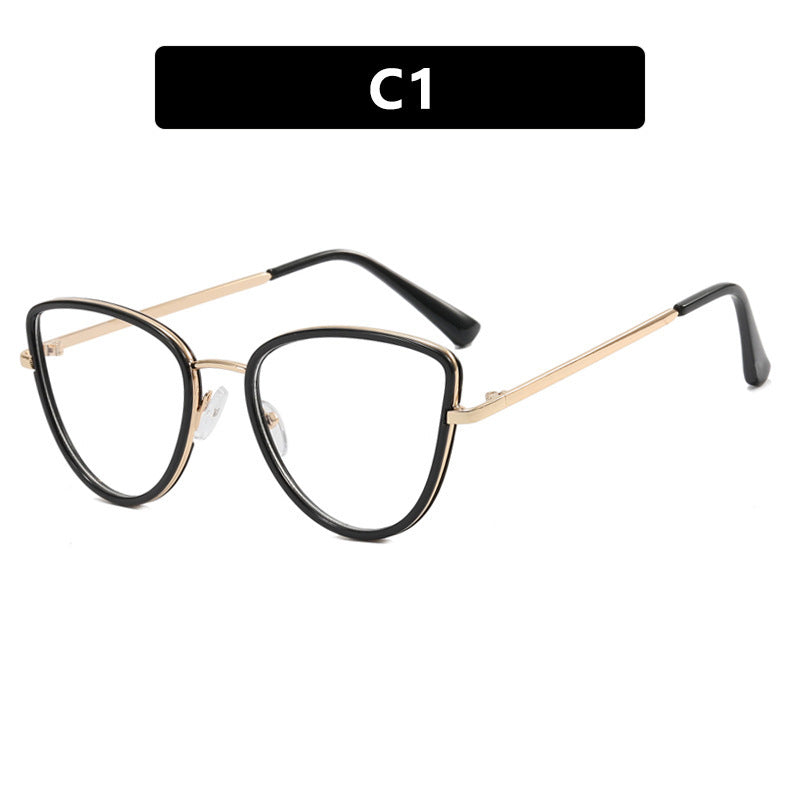 Damen extravagant geformte Brille Karnz