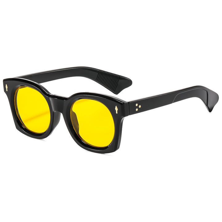Vintage-inspirierte Bold-Frame-Sonnenbrille Karnz