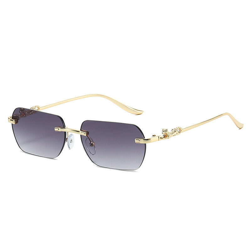 Damen elegante Halbrahmenbrille mit schmückenden Details Karnz