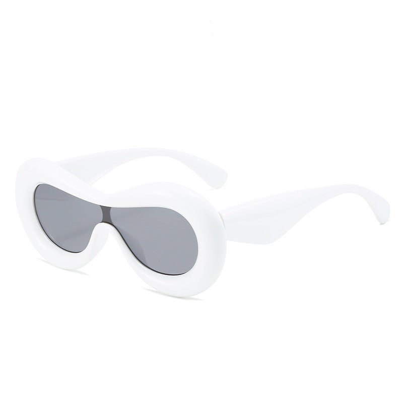 Damen futuristische Augenmaske Sonnenbrille Karnz