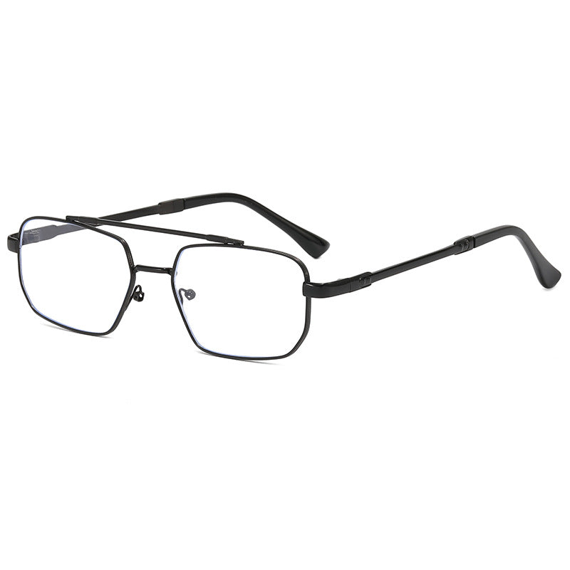 Damen modische geometrische Brille mit leichtem Metallrahmen Karnz