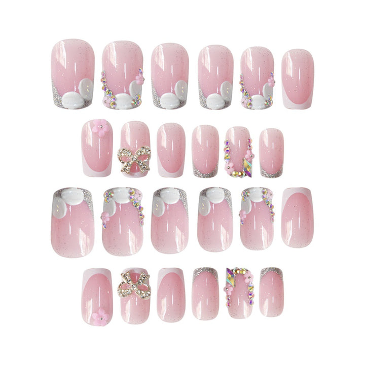 Floral Akzent Nagelkunst Verlängerungen Karnz