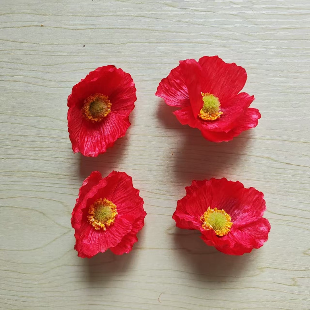 Realistische Seidenblumenverzierungen