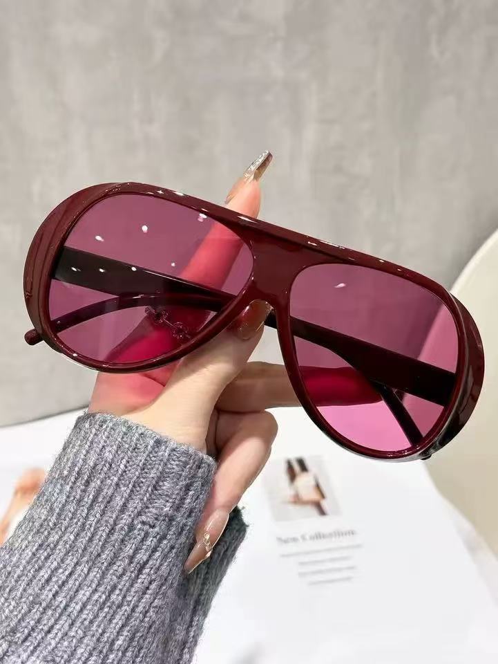 Damen elegante Oversized-Sonnenbrille mit UV-Schutz Karnz