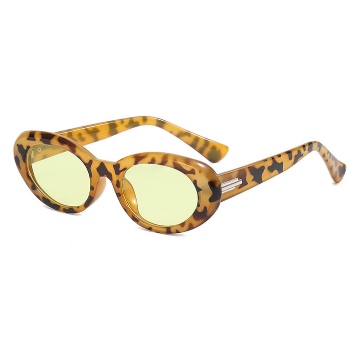 Damen elegante ovalförmige Sonnenbrille mit hochwertigen Gläsern Karnz
