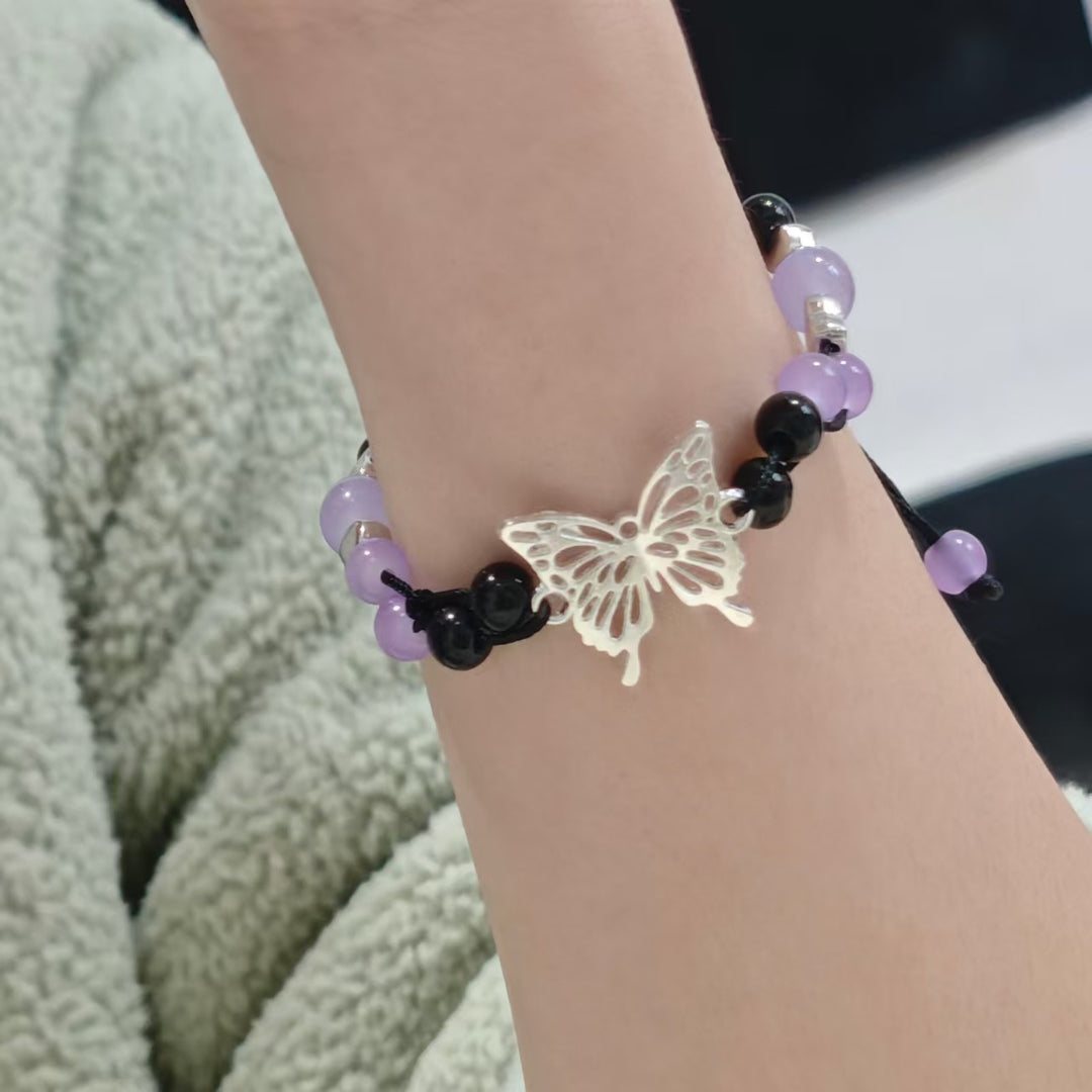 Schmetterlings Charm Verstellbares Armband Karnz